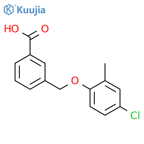 3-(4-chloro-2-methylphenoxy)methylbenzoic acid structure