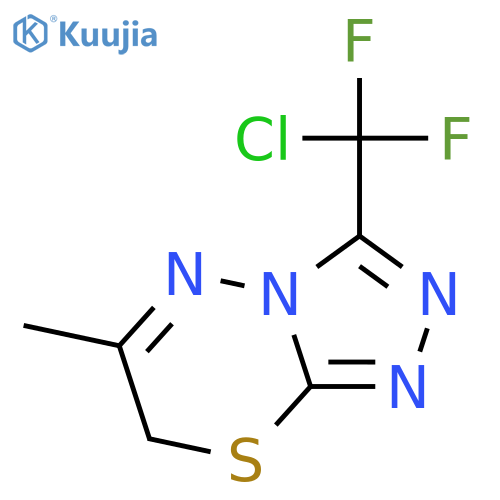 3-(chlorodifluoromethyl)-6-methyl-7H-1,2,4triazolo3,4-b1,3,4thiadiazine structure