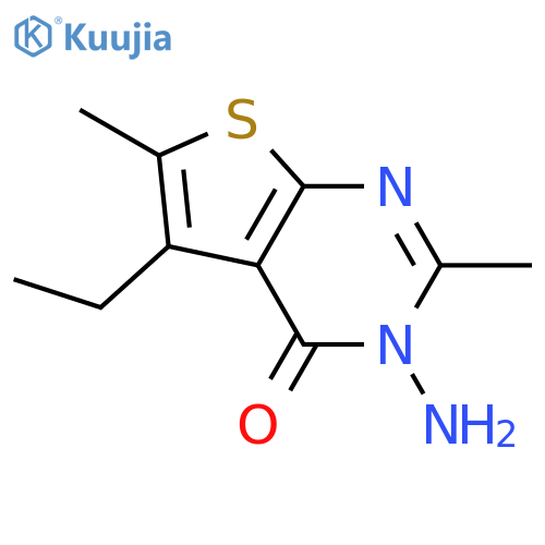 3-Amino-5-ethyl-2,6-dimethylthieno2,3-dpyrimidin-4(3H)-one structure