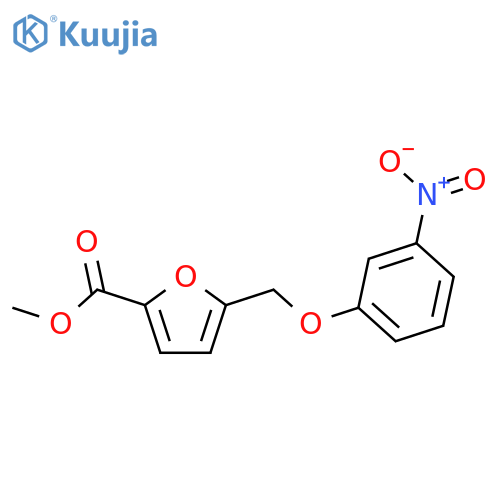 methyl 5-(3-nitrophenoxy)methylfuran-2-carboxylate structure
