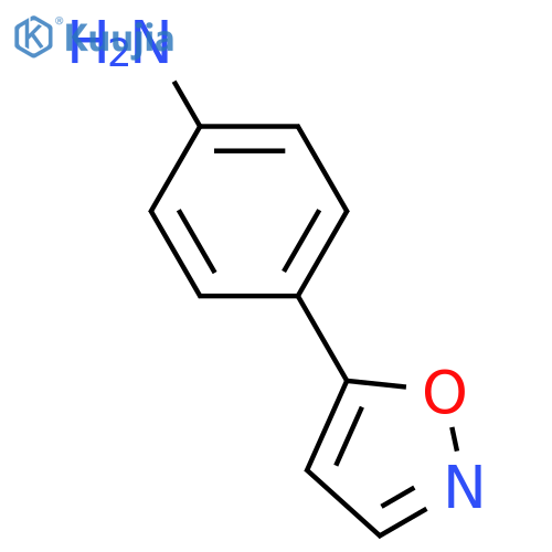 4-(1,2-oxazol-5-yl)aniline structure