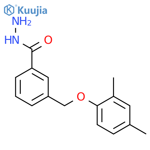 3-(2,4-dimethylphenoxy)methylbenzohydrazide structure