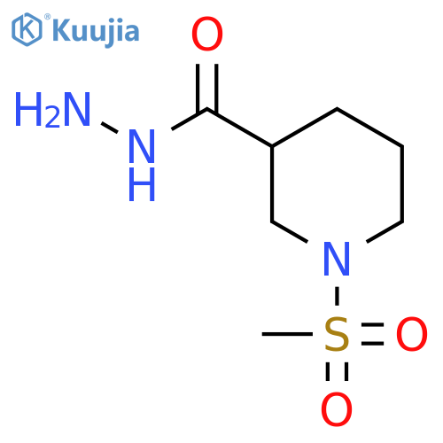 1-methanesulfonylpiperidine-3-carbohydrazide structure