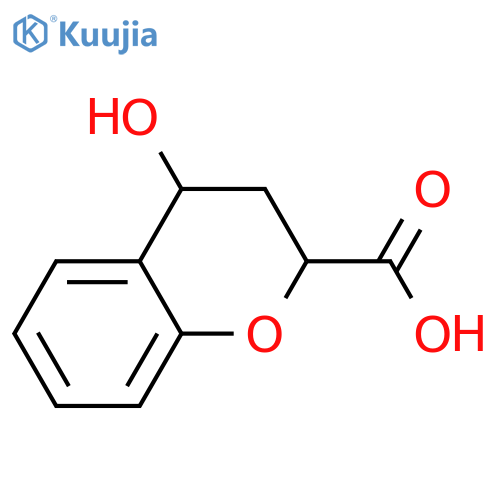 4-hydroxy-3,4-dihydro-2H-1-benzopyran-2-carboxylic acid structure