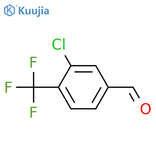 3-Chloro-4-(trifluoromethyl)benzaldehyde structure