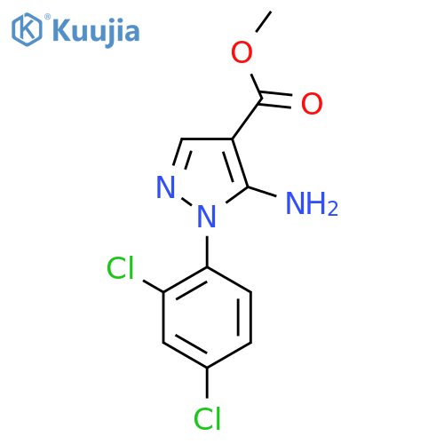 Methyl 5-amino-1-(2,4-dichlorophenyl)-1H-pyrazole-4-carboxylate structure