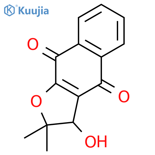 Naphtho[2,3-b]furan-4,9-dione, 2,3-dihydro-3-hydroxy-2,2-dimethyl- structure