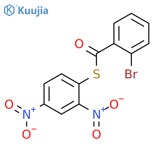 BENZENECARBOTHIOIC ACID, 2-BROMO-, S-(2,4-DINITROPHENYL) ESTER structure