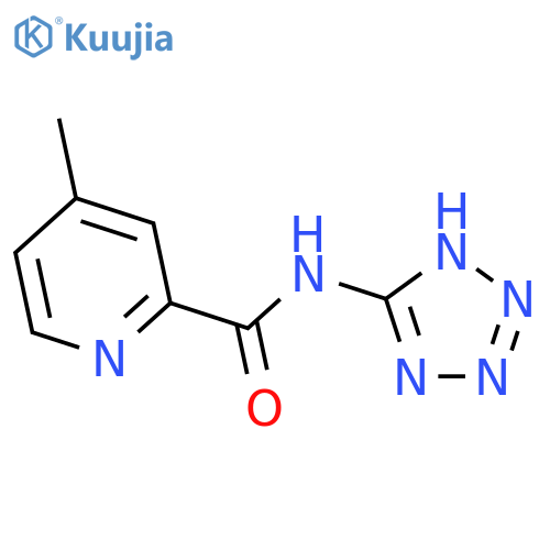 2-PYRIDINECARBOXAMIDE, 4-METHYL-N-1H-TETRAZOL-5-YL- structure