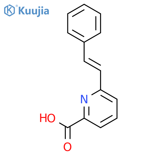 2-Pyridinecarboxylic acid, 6-(2-phenylethenyl)- structure