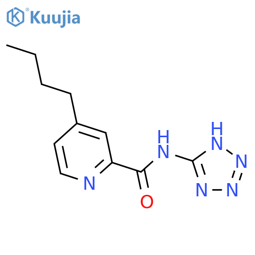 2-Pyridinecarboxamide, 4-butyl-N-1H-tetrazol-5-yl- structure