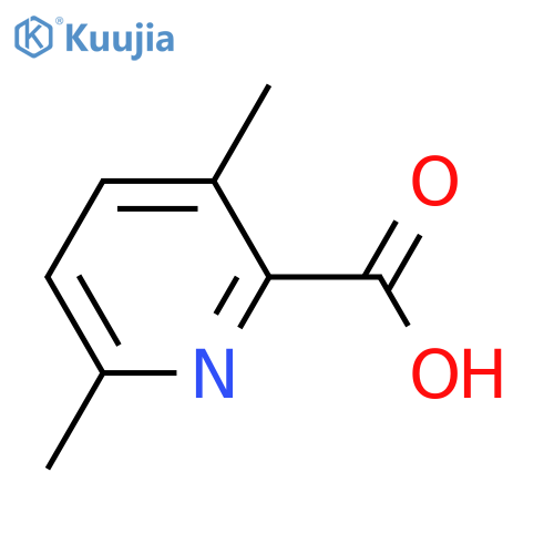 3,6-dimethylpyridine-2-carboxylic acid structure