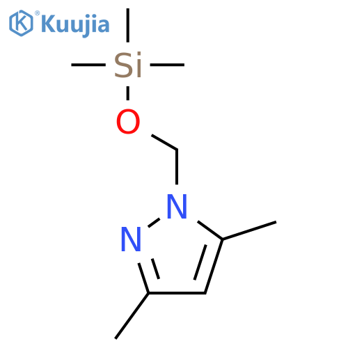 1H-PYRAZOLE, 3,5-DIMETHYL-1-[[(TRIMETHYLSILYL)OXY]METHYL]- structure