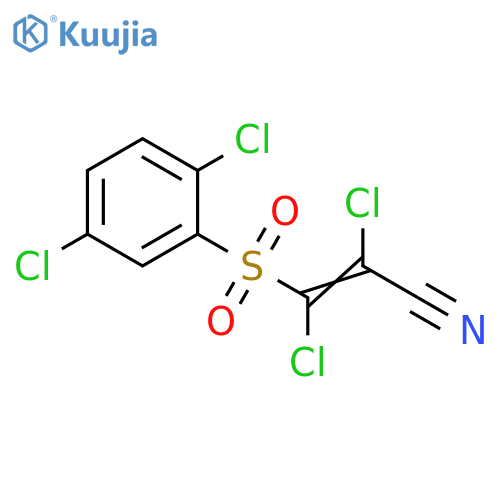 2-Propenenitrile, 2,3-dichloro-3-[(2,5-dichlorophenyl)sulfonyl]- structure