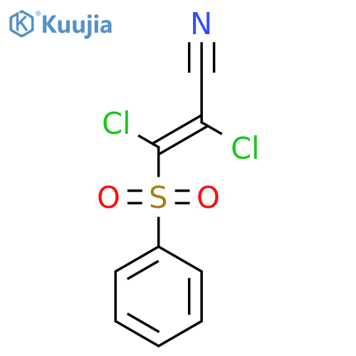 2,3-dichloro-3-(phenylsulphonyl)acrylonitrile structure