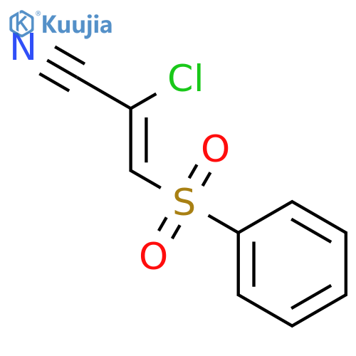 2-Propenenitrile, 2-chloro-3-(phenylsulfonyl)-, (Z)- structure