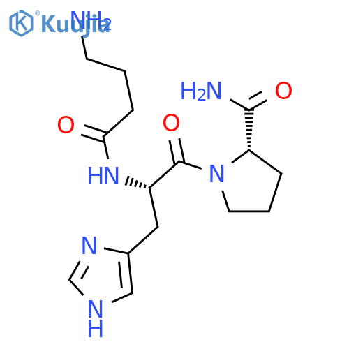 L-PROLINAMIDE, N-(4-AMINO-1-OXOBUTYL)-L-HISTIDYL- structure