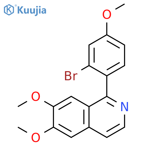 Isoquinoline, 1-(2-bromo-4-methoxyphenyl)-6,7-dimethoxy- structure