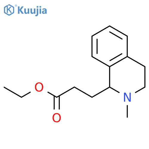 1-ISOQUINOLINEPROPANOIC ACID, 1,2,3,4-TETRAHYDRO-2-METHYL-, ETHYL ESTER structure