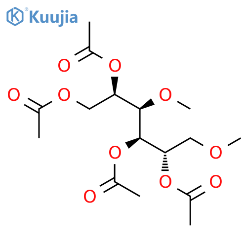 D-Glucitol, 1,4-di-O-methyl-, tetraacetate structure