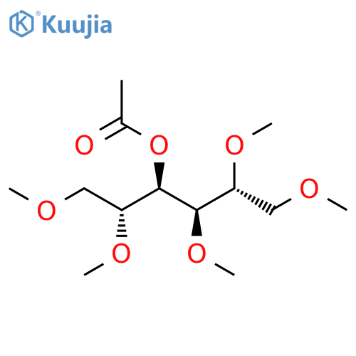 D-Mannitol, 1,2,3,5,6-penta-O-methyl-, acetate structure