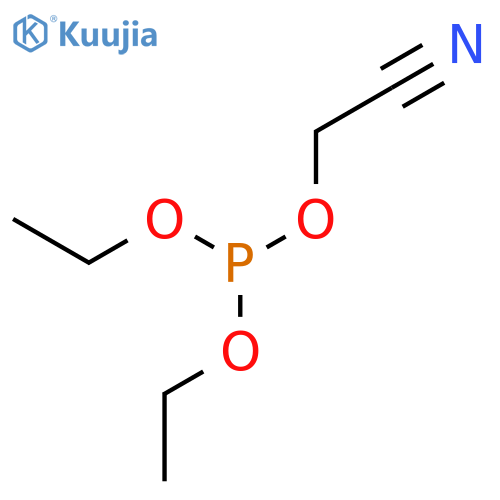Phosphorous acid, cyanomethyl diethyl ester structure