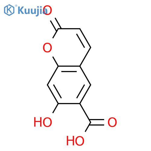 7-Hydroxy-2-oxo-2H-chromene-6-carboxylic acid structure