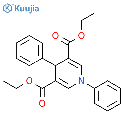 3,5-Pyridinedicarboxylic acid, 1,4-dihydro-1,4-diphenyl-, diethyl ester structure