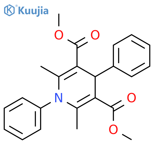 3,5-Pyridinedicarboxylicacid, 1,4-dihydro-2,6-dimethyl-1,4-diphenyl-, 3,5-dimethyl ester structure
