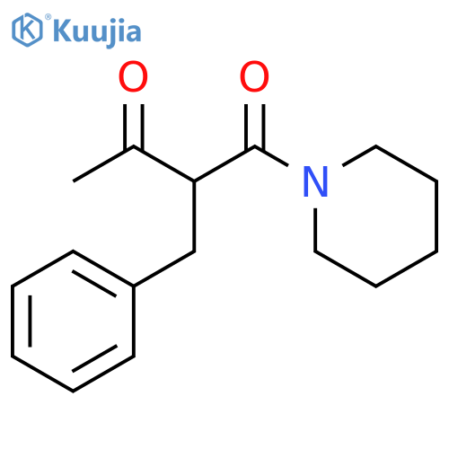 Piperidine, 1-[1,3-dioxo-2-(phenylmethyl)butyl]- structure