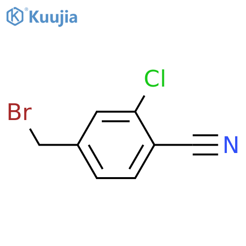 4-(bromomethyl)-2-chlorobenzonitrile structure
