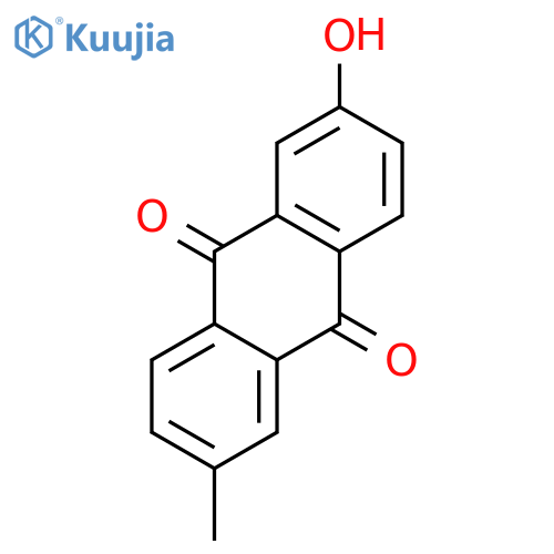 2-hydroxy-6-methyl-9,10-anthraquinone structure