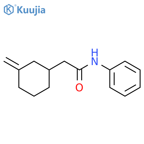 Cyclohexaneacetamide, 3-methylene-N-phenyl- structure