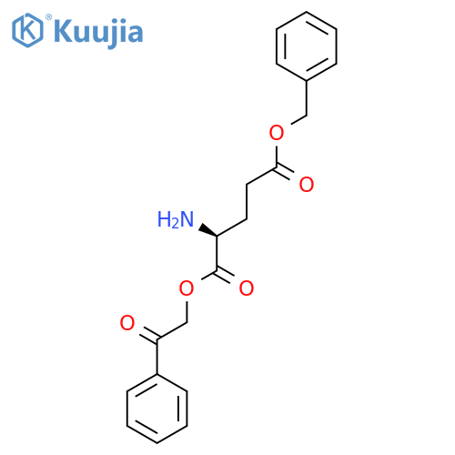 L-GLUTAMIC ACID, 1-(2-OXO-2-PHENYLETHYL) 5-(PHENYLMETHYL) ESTER structure