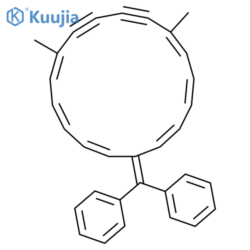 1,3,5,11,13,15-Cycloheptadecahexaene-7,9-diyne, 17-(diphenylmethylene)-6,11-dimethyl-, (1E,3E,5Z,11Z,13E,15E)- structure