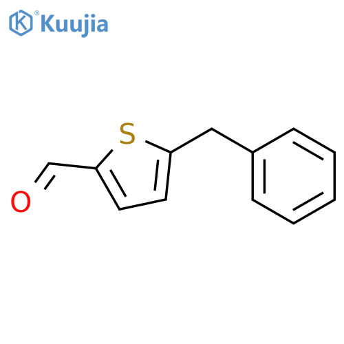 5-benzylthiophene-2-carbaldehyde structure