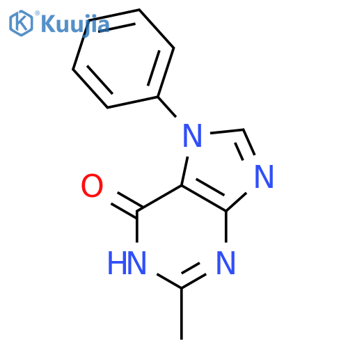 6H-Purin-6-one, 1,7-dihydro-2-methyl-7-phenyl- structure