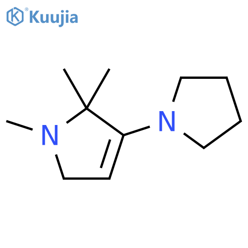 1H-Pyrrole, 2,5-dihydro-1,2,2-trimethyl-3-(1-pyrrolidinyl)- structure