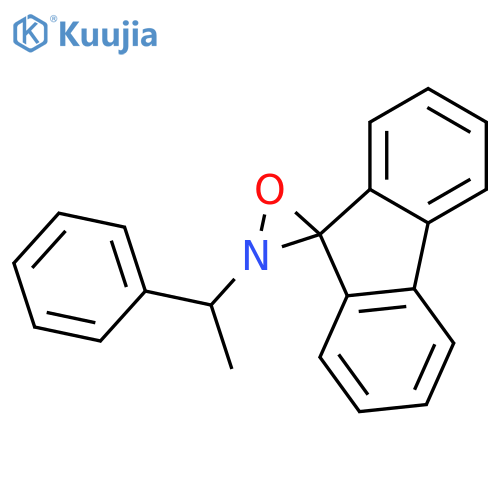 Spiro[9H-fluorene-9,3'-oxaziridine], 2'-(1-phenylethyl)- structure