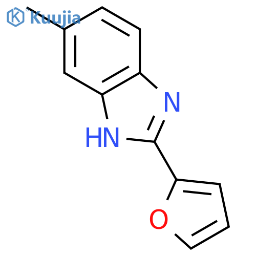 2-(furan-2-yl)-5-methyl-1H-benzimidazole structure