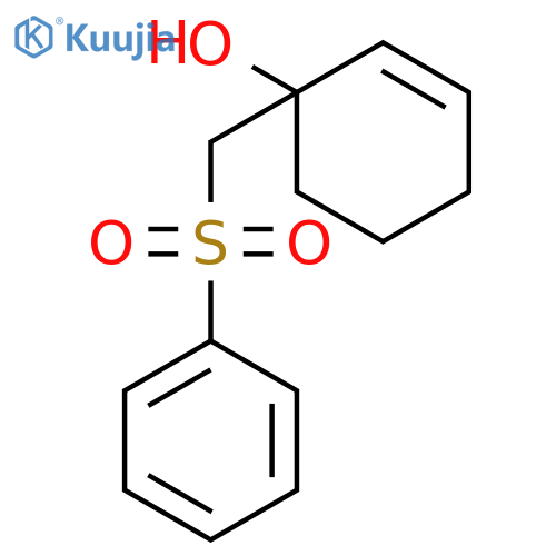 2-Cyclohexen-1-ol, 1-[(phenylsulfonyl)methyl]- structure