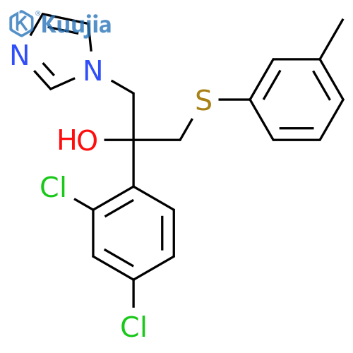 2-(2,4-dichlorophenyl)-1-(1H-imidazol-1-yl)-3-[(3-methylphenyl)sulfanyl]propan-2-ol structure