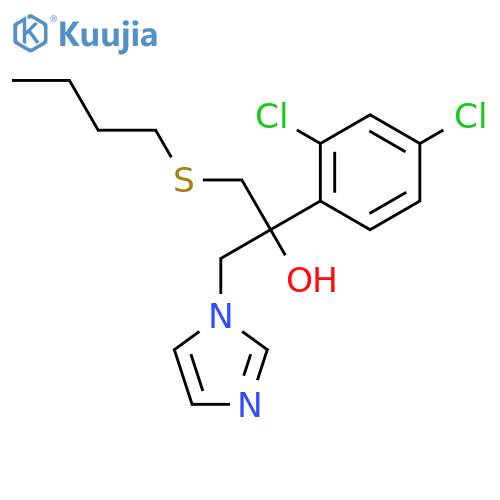 1-(butylsulfanyl)-2-(2,4-dichlorophenyl)-3-(1H-imidazol-1-yl)propan-2-ol structure