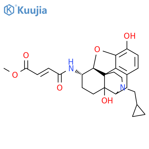 2-Butenoic acid, 4-[[(5a,6a)-17-(cyclopropylmethyl)-4,5-epoxy-3,14-dihydroxymorphinan-6-yl]amino]-4-oxo-,methyl ester, (E)- (9CI) structure