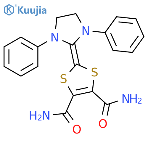 1,3-Dithiole-4,5-dicarboxamide, 2-(1,3-diphenyl-2-imidazolidinylidene)- structure