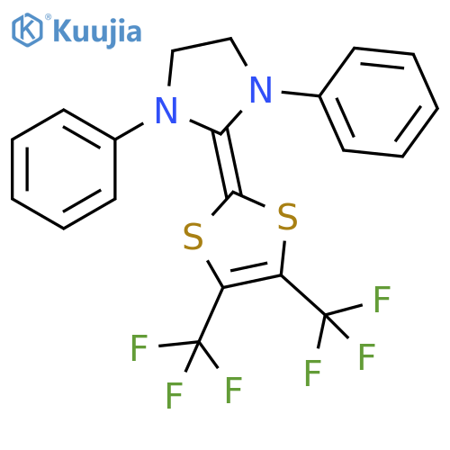 Imidazolidine,2-[4,5-bis(trifluoromethyl)-1,3-dithiol-2-ylidene]-1,3-diphenyl- structure