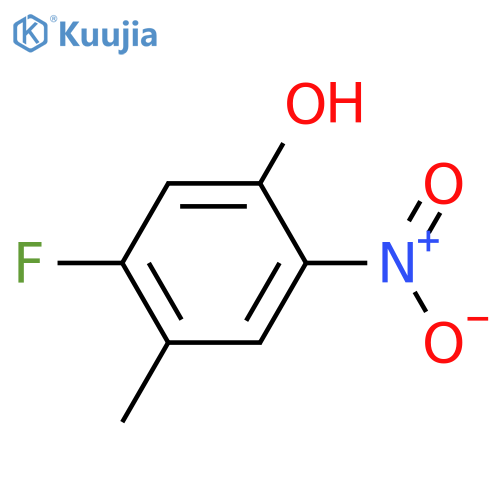 5-fluoro-4-methyl-2-nitro-phenol structure