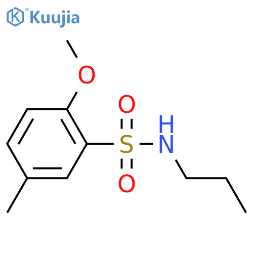 2-Methoxy-5-methyl-n-propylbenzene-1-sulfonamide structure