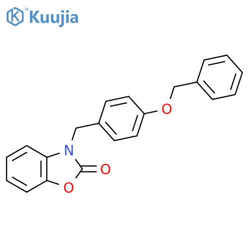 3-{4-(benzyloxy)phenylmethyl}-2,3-dihydro-1,3-benzoxazol-2-one structure