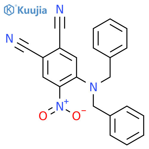4-(dibenzylamino)-5-nitrobenzene-1,2-dicarbonitrile structure